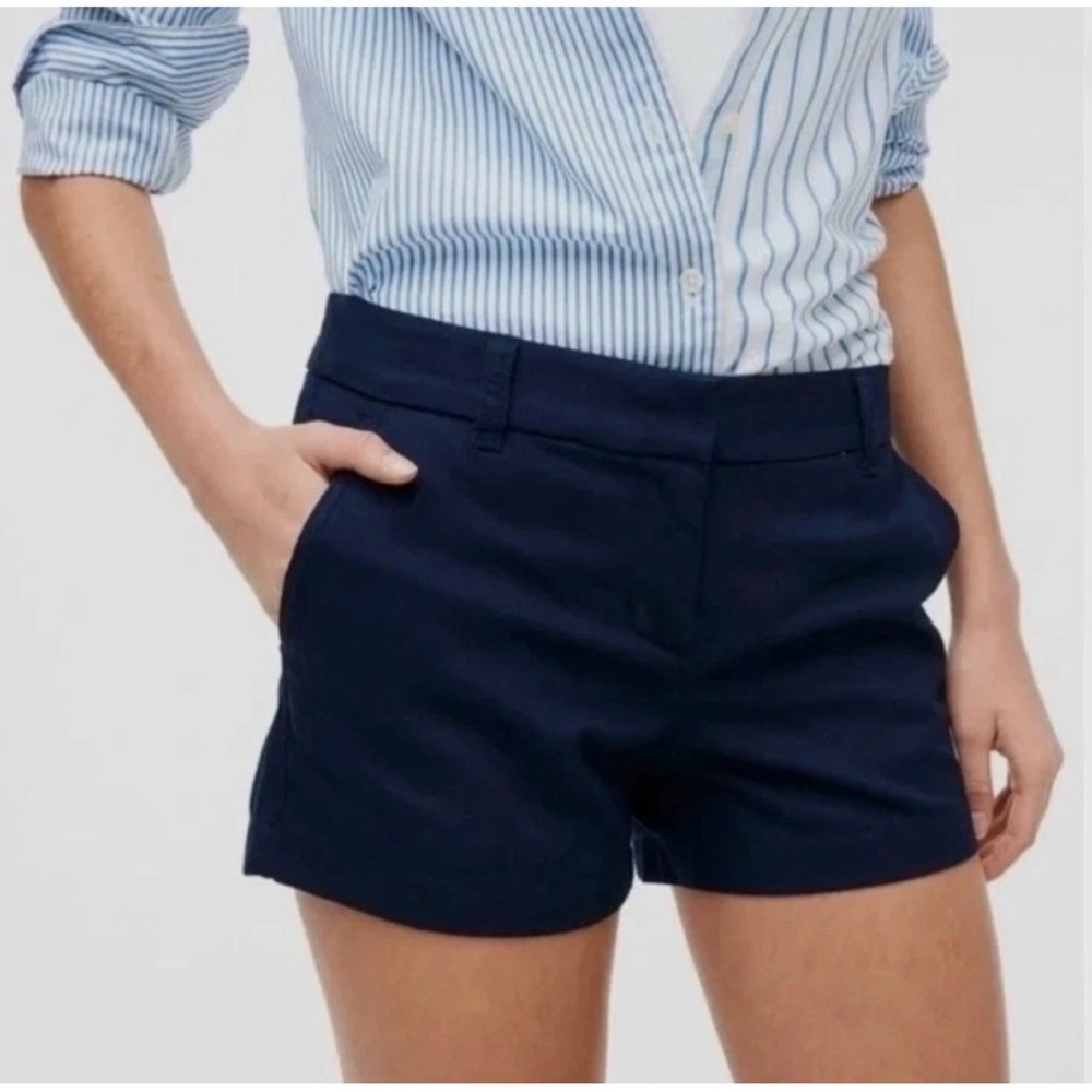 J. Crew Women's Navy Blue Tailored Shorts Size 0